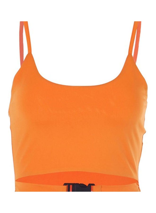 Summer Casual Crop Top Orange 