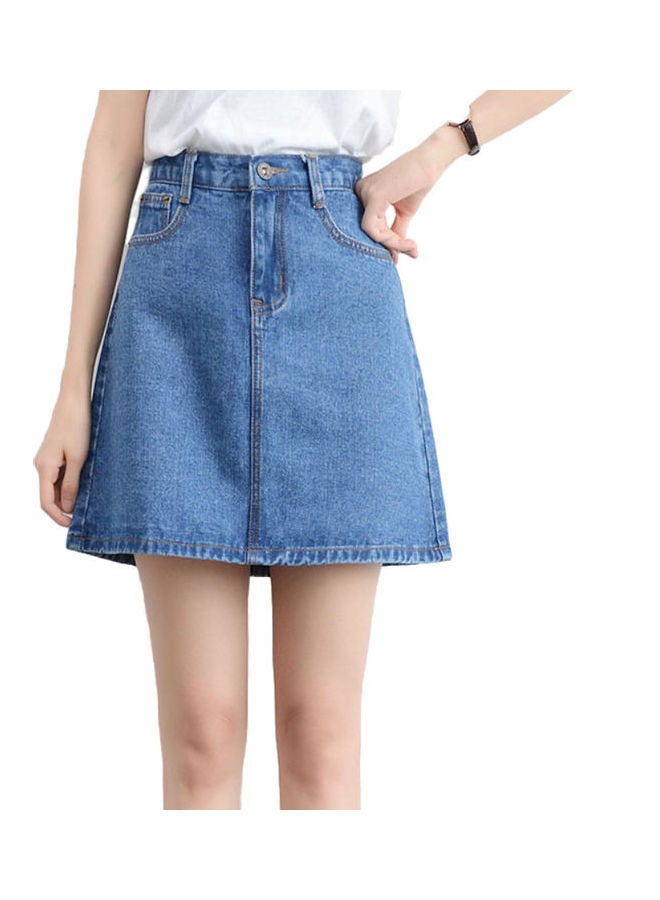 Generic - Denim Mini Skirt Blue - Image 1