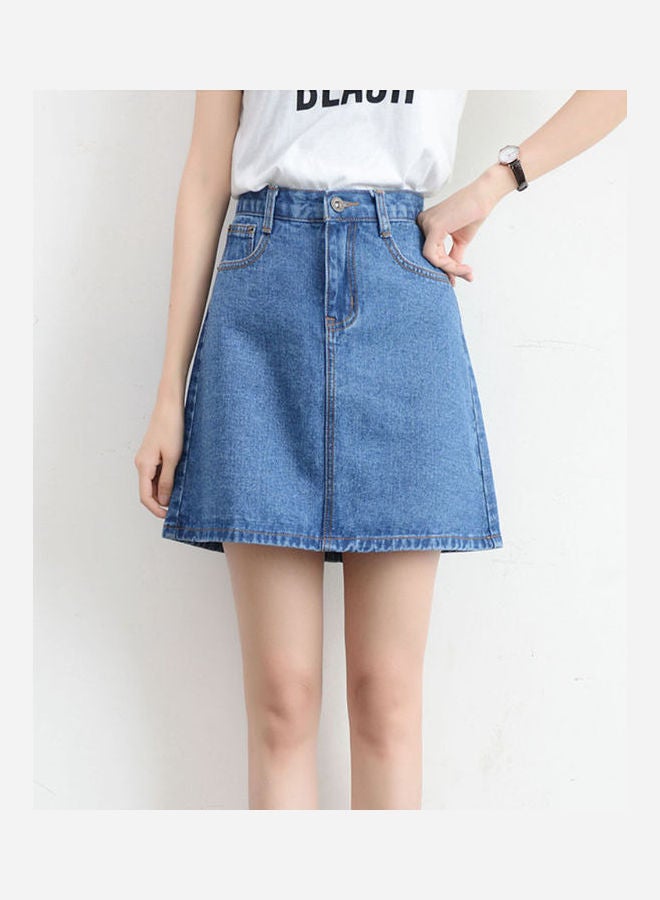 Generic - Denim Mini Skirt Blue - Image 1