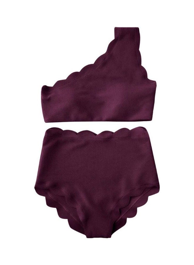 2-Piece Of Fashion Swimwear Rose Red - Image 1