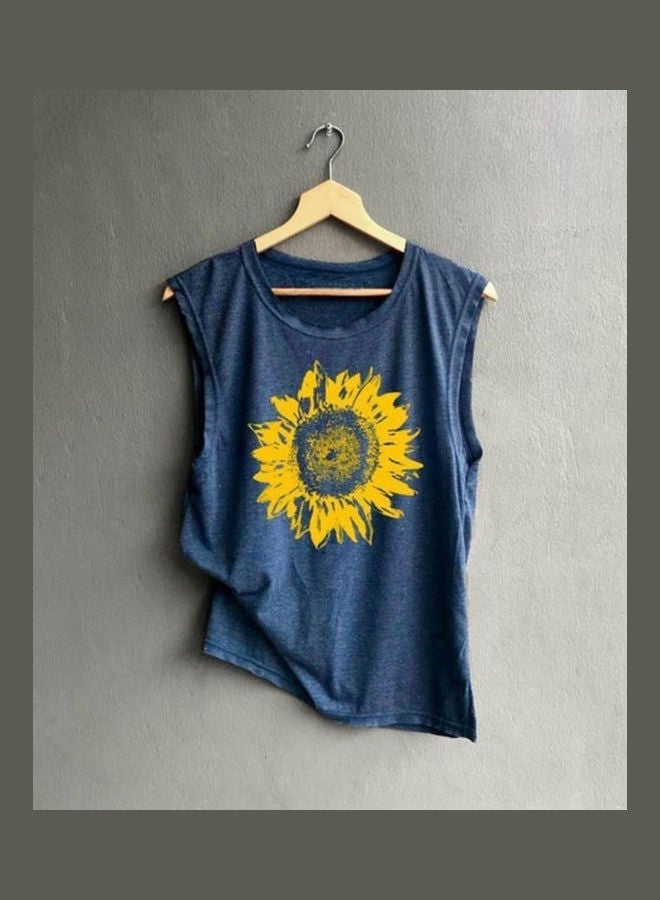 Casual Summer Sleeveless Vest Tank Top Grey - Image 5