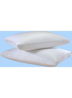 Maestro 2-Piece Silver Rope Pillow Cotton White 50x75cm 