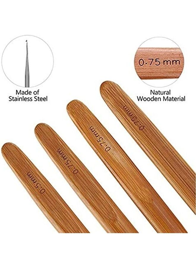 11-Piece Dreadlock Crochet Hook Tool Set Multicolour  - Image 3