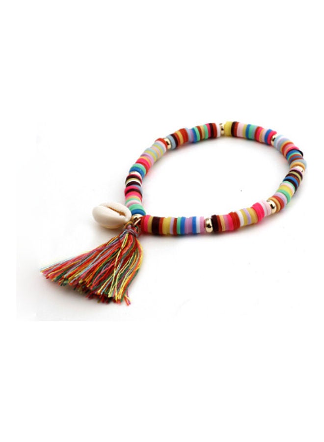 سوار عصري مزين بأشكال الشرابة على شكل صدفة ملونة - Image 1