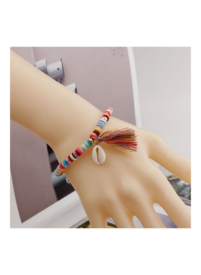 سوار عصري مزين بأشكال الشرابة على شكل صدفة ملونة - Image 2