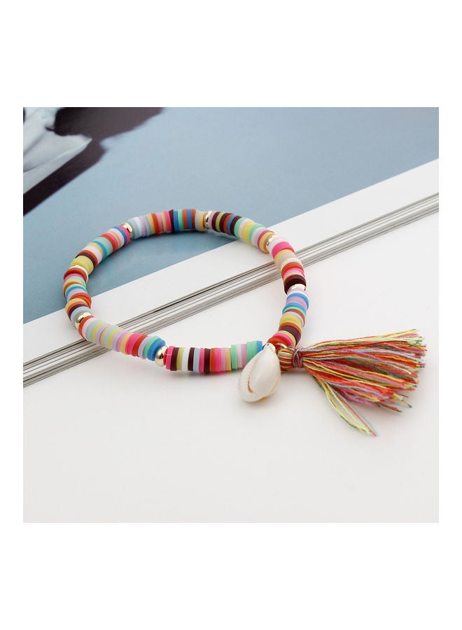 سوار عصري مزين بأشكال الشرابة على شكل صدفة ملونة - Image 3