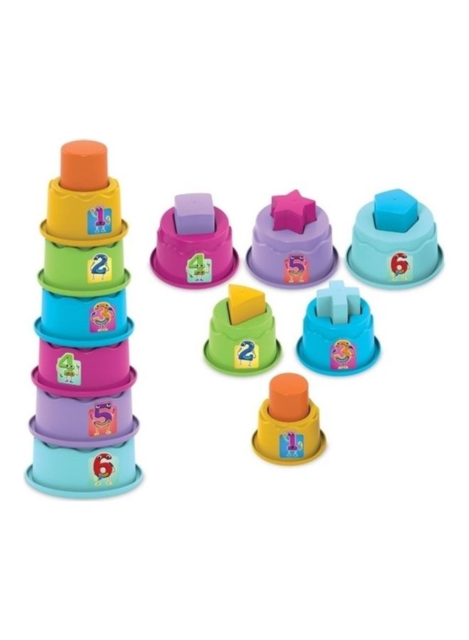 dede 12- Piece Cylinder Tower Cloud Stacking Block  - Image 2