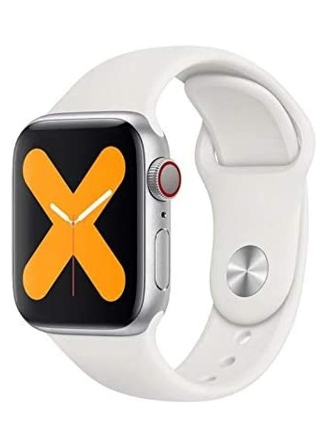 Touch Heart Rate Blood Pressure Wrist Smartwatch White