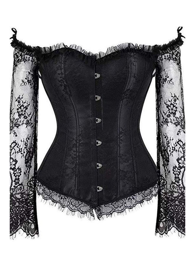 Wedding Off Shoulder Corset Black 