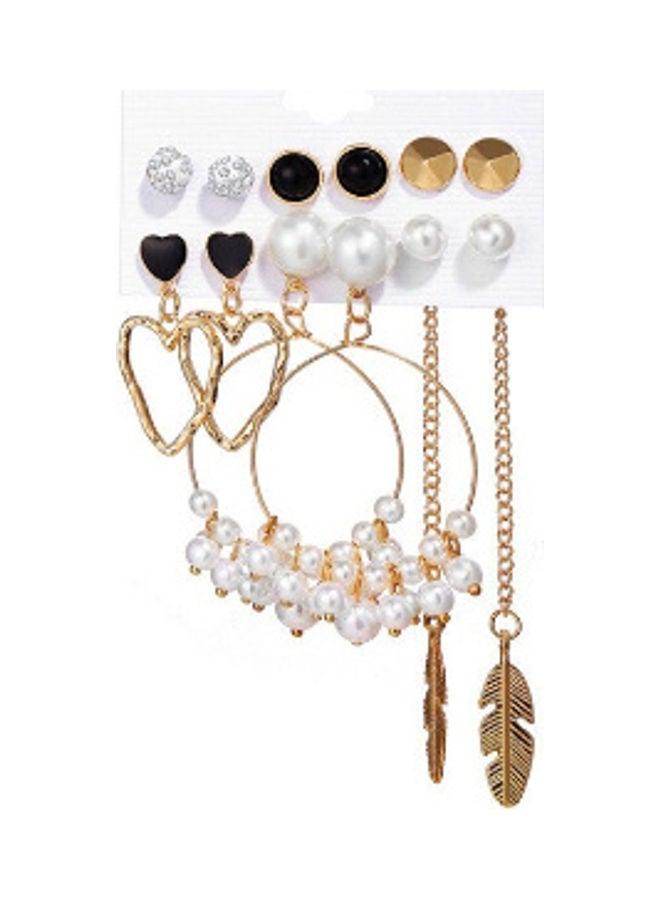 طقم أقراط متدلية وأقراط كبس للأذن مكون من 6 أزواج - Image 3