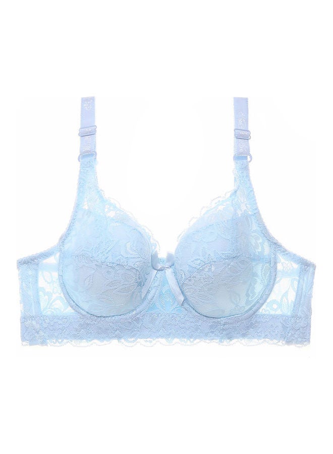 Floral Lace Bra Lake Blue 