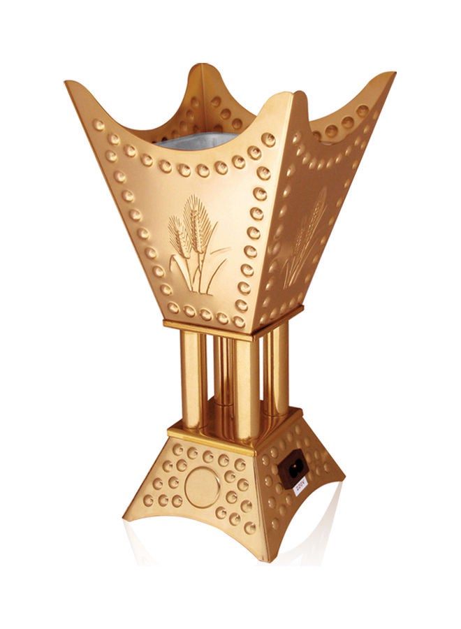 ألسيف إليك مبخرة إلكترونية مزينة بنقوش سنابل القمح وبلمسة نهائية عاكسة E5310/L22SSG ذهبي