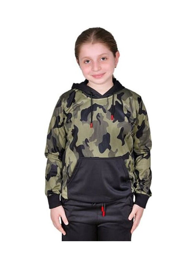 Caesar Training Hoodie With Pants Olive/Black - Image 4