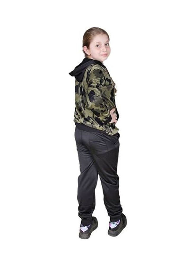 Caesar Training Hoodie With Pants Olive/Black - Image 3