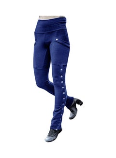 Long Pencil Pants Dark Blue