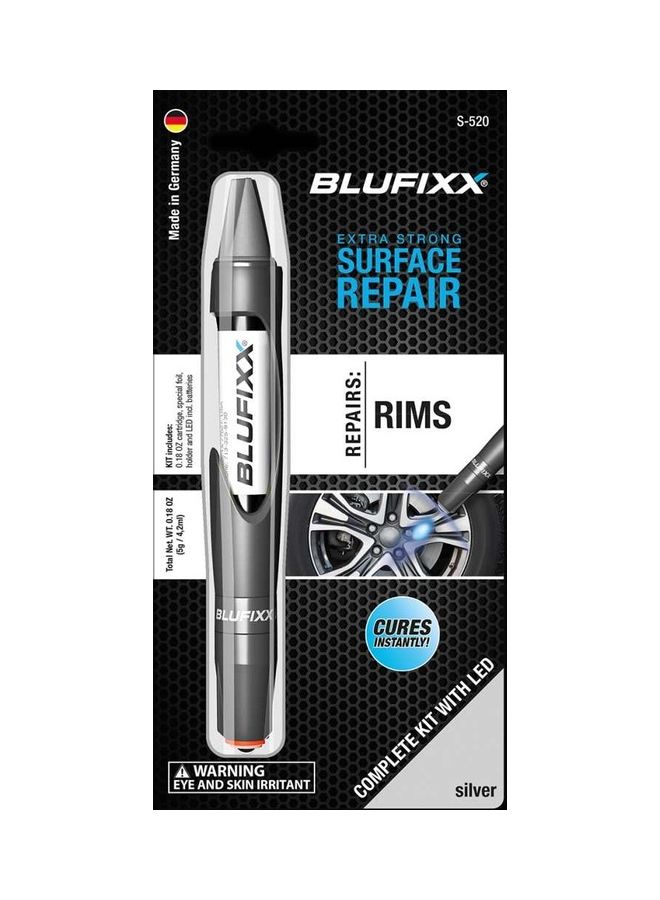 Strong Surface Repair Kit For Car Rims With LED Light Silver 5grams - Image 1