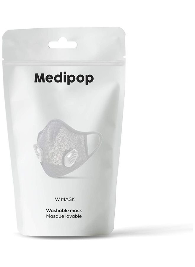 Washable Face Mask White 17.5cm - Image 1