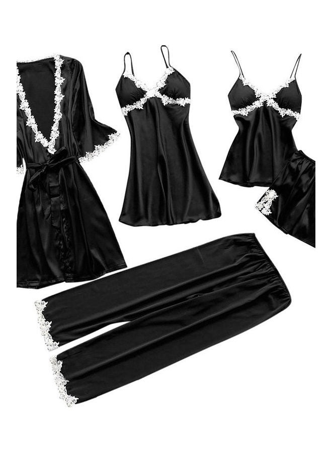 5-Piece Sleepwear Set Black - v1607985681/N42928021V_1