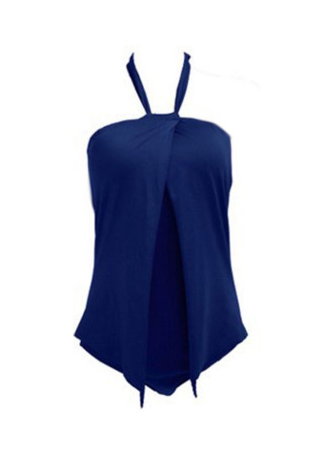 Solid Monokini Blue