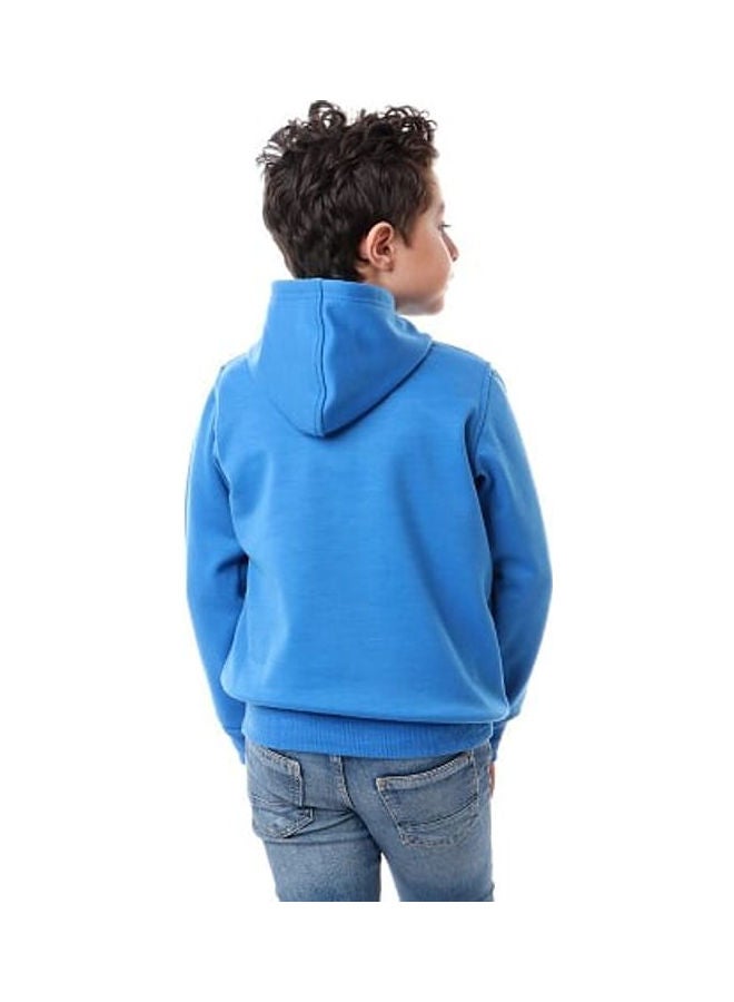 Caesar Joker Printed Hoodie Blue/Red/White - Image 3