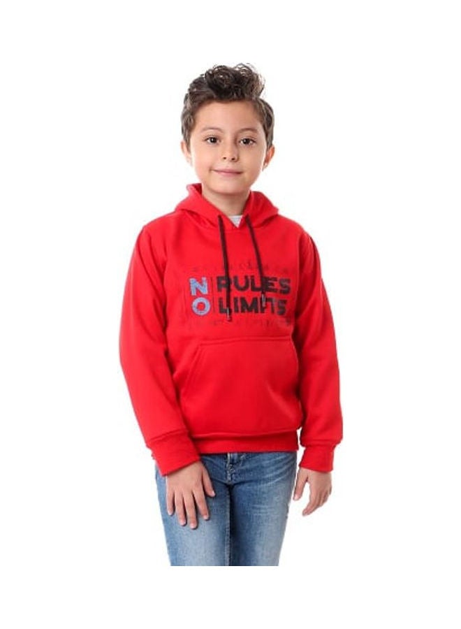 Caesar No Rules Limits Printed Hoodie Red/Blue/Black - Image 1