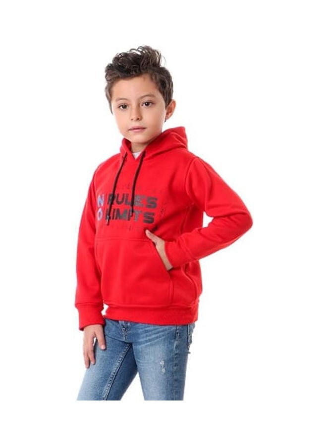 Caesar No Rules Limits Printed Hoodie Red/Blue/Black - Image 3
