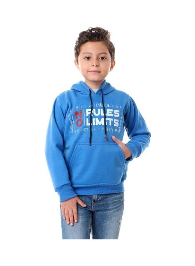 Caesar No Rules Limits Printed Hoodie Blue/Red/White - Image 1
