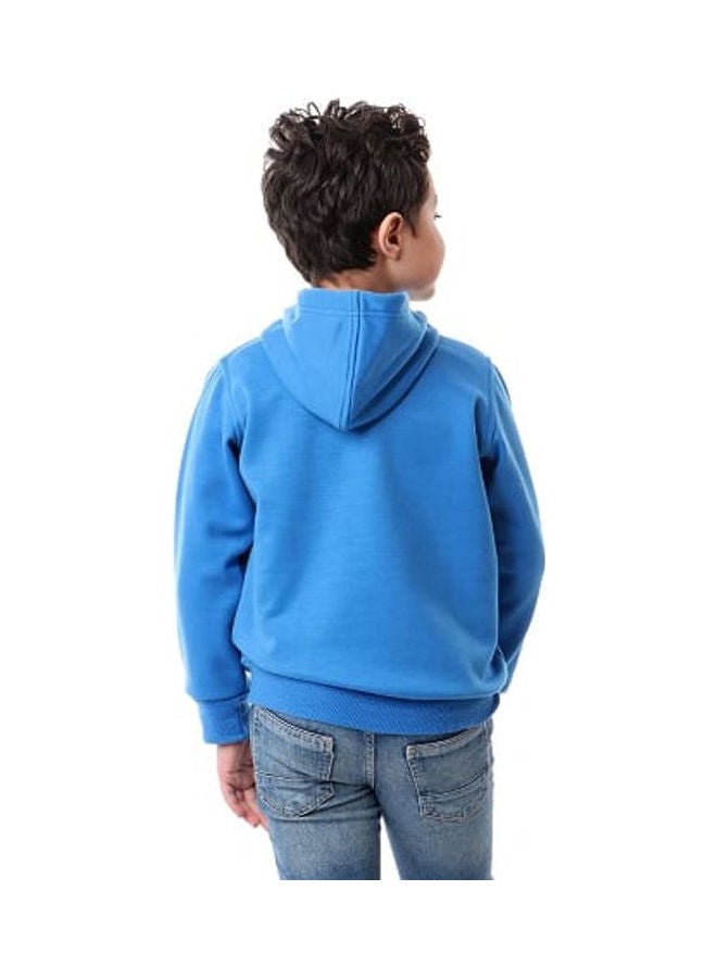 Caesar No Rules Limits Printed Hoodie Blue/Red/White - Image 3