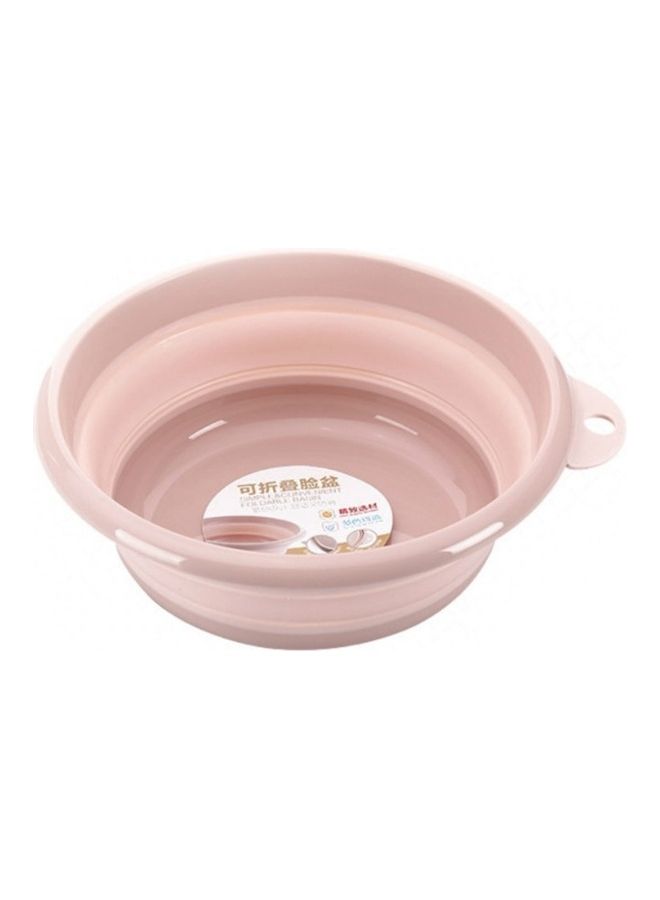 Portable Folding Wash Tub Pink 32x2x32cm - Image 1