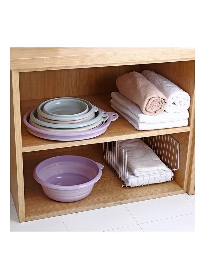 Portable Folding Wash Tub Pink 32x2x32cm - Image 4