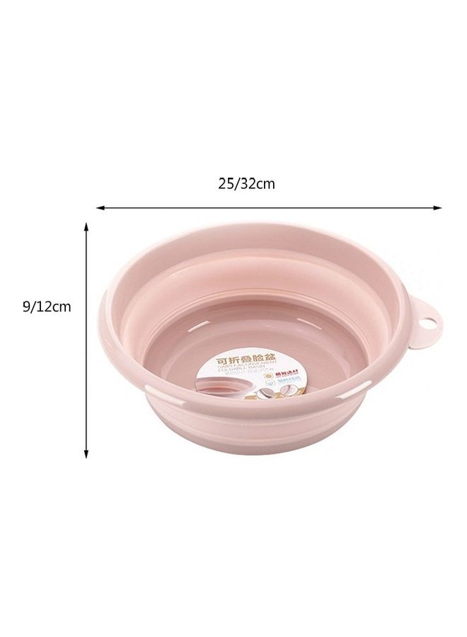 Portable Folding Wash Tub Pink 32x2x32cm - Image 3