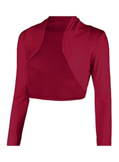 Slim Fit Short Shrug Maroon