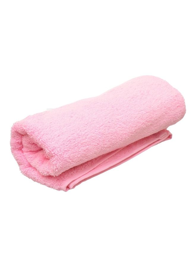 Solid Bath Sheet Pink 90x150cm - Image 1