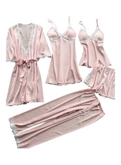 Generic 5-Piece Sleepwear Set Pink 