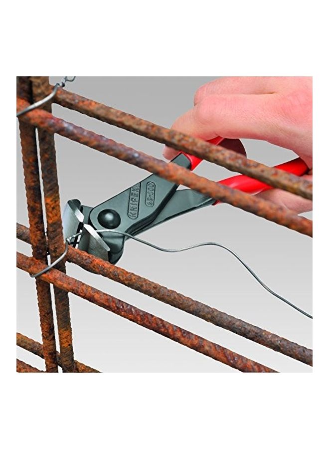 KNIPEX - End Cutting Nipper With Long Handle Red - Image 1