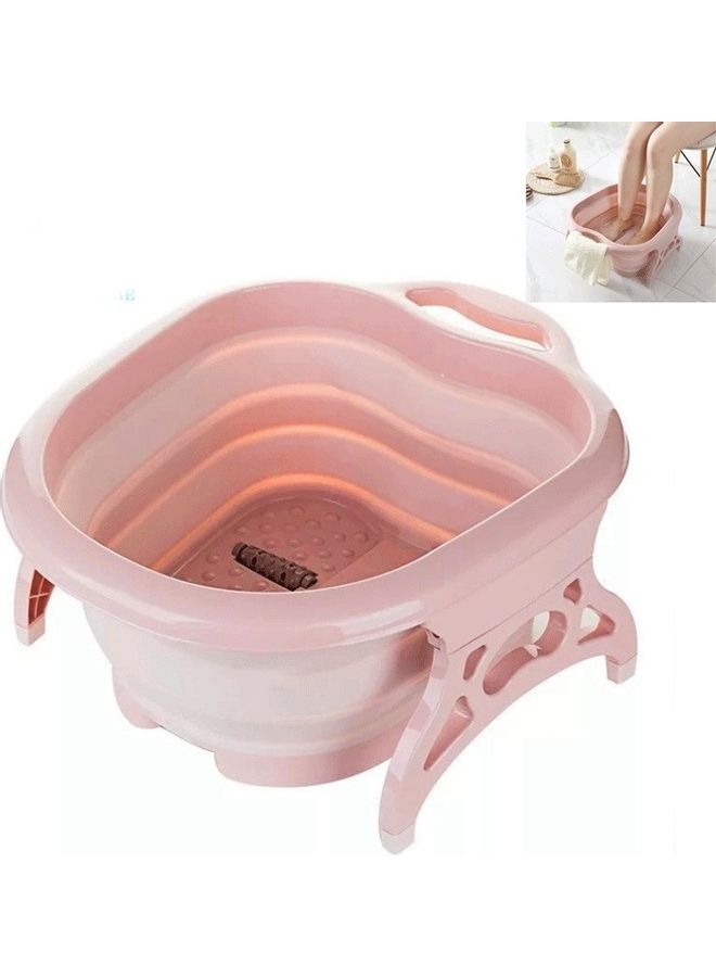 جهاز تدليك القدم قابل للطي، للاستخدام المنزلي وردي 38 x 10 x 37سم - Image 1