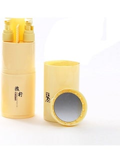 Creative 5 In 1 Portable Gargle Cup Shampoo Sub-Bottle Yellow 22x10x10cm