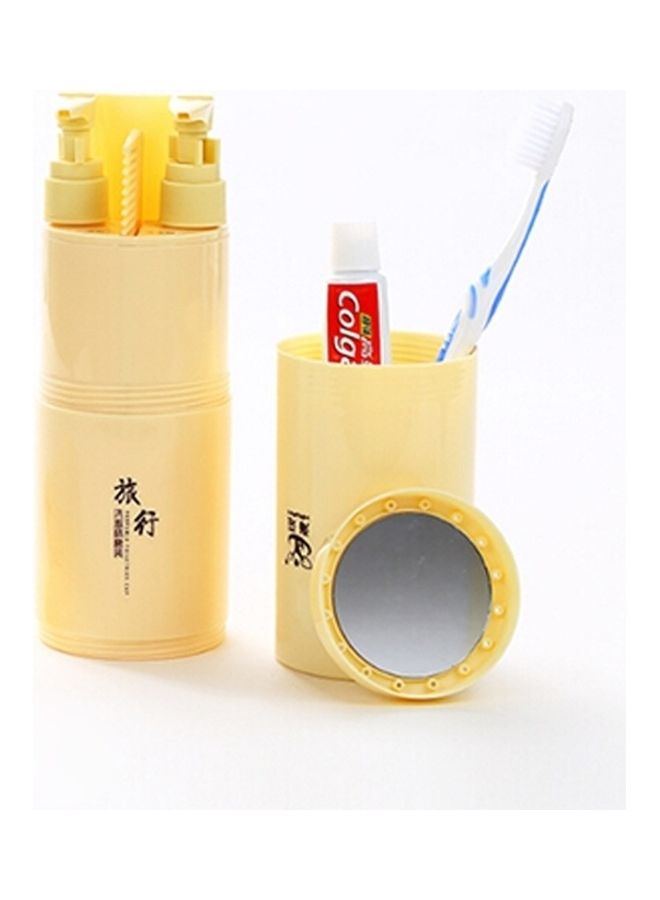 Generic - Creative 5 In 1 Portable Gargle Cup Shampoo Sub-Bottle Yellow 22x10x10cm - Image 1