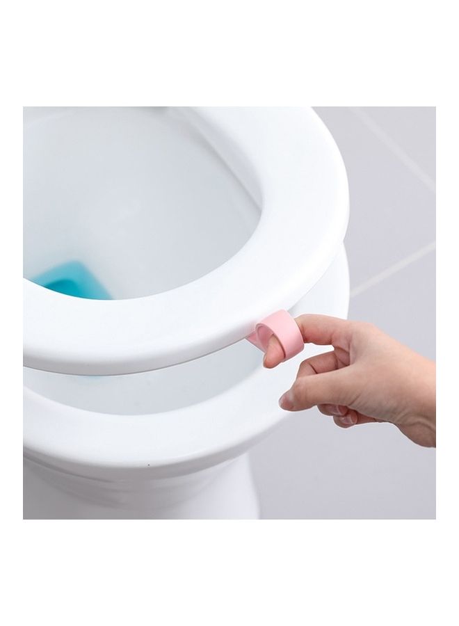 10-Piece Anti-Dirty Ring Toilet Lid Lift Set Multicolour 10x15x10cm - Image 4