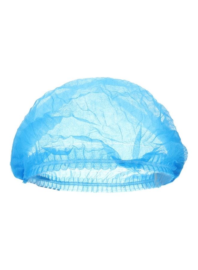 200-Pieces Disposable Anti Dust Hair Mob Bath Caps Mesh Blue 30 x 10 x 30cm - Image 2