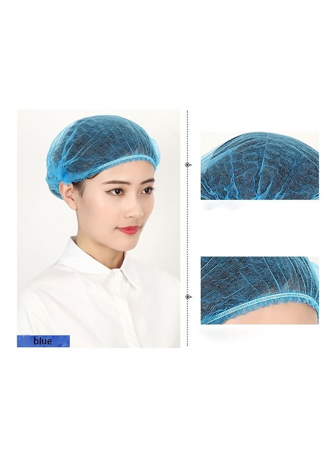 200-Pieces Disposable Anti Dust Hair Mob Bath Caps Mesh Blue 30 x 10 x 30cm - Image 5