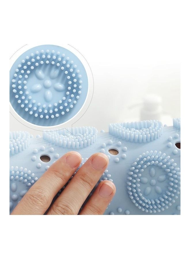 Bathroom Anti-Slip Round Mat Suction Cup Massage Foot Pad Multicolour 57 x 8 x 8cm - Image 3