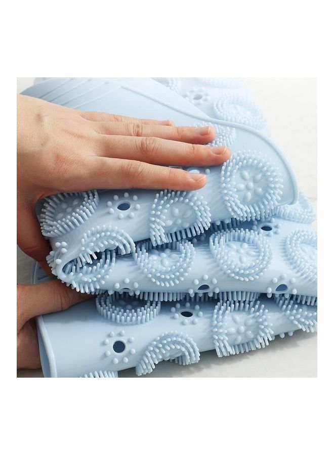 Bathroom Anti-Slip Round Mat Suction Cup Massage Foot Pad Multicolour 57 x 8 x 8cm - Image 5