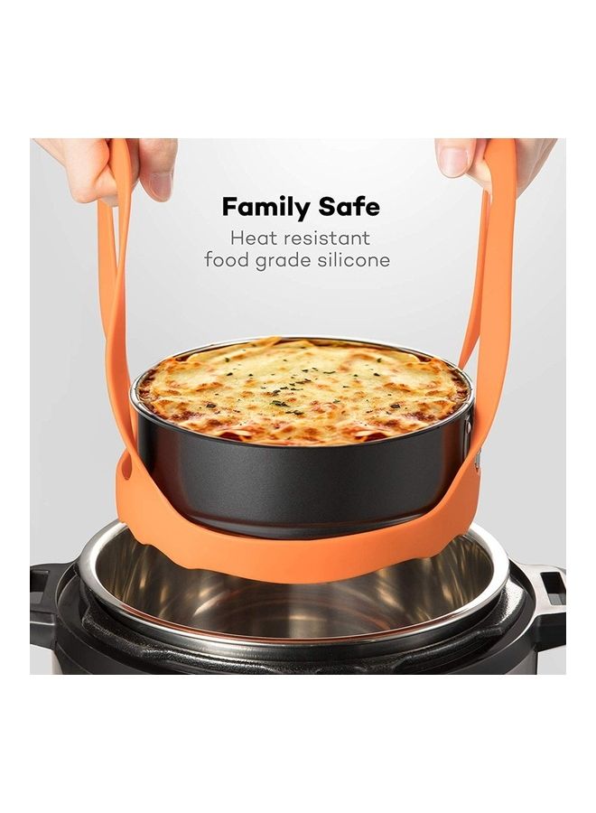 2 Pcs Egg Cooker Steamer Basket Orange 17 x 17 x 2cm  - Image 5