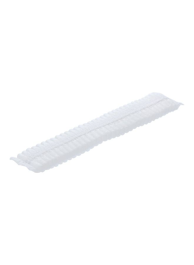 Non-woven Disposable Pleated Anti Dust Hat Bath Caps White 30 x 10 x 30cm - Image 3