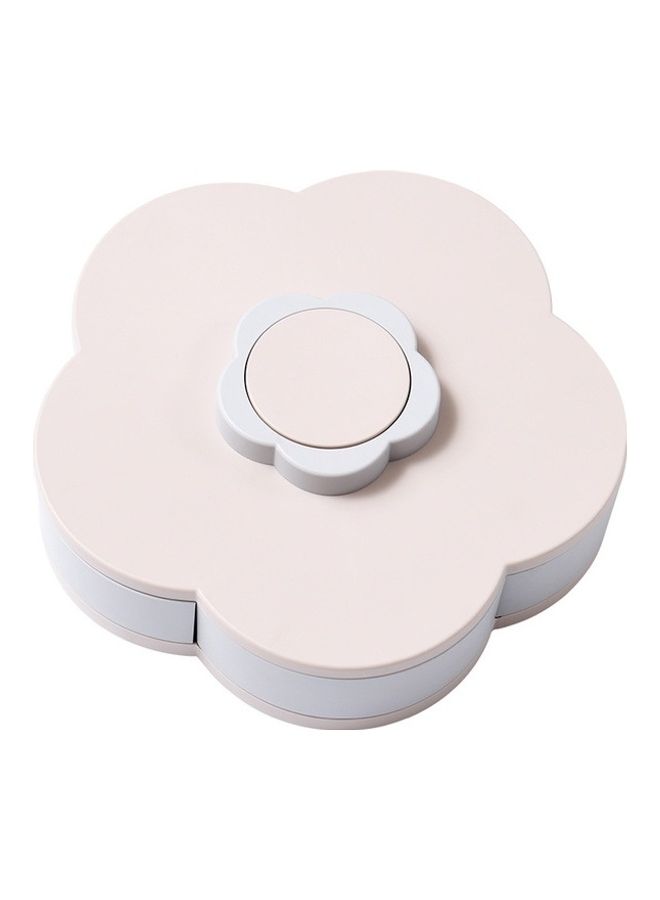 Rotating Candy Nuts Box White/Blue 30 x 30cm 