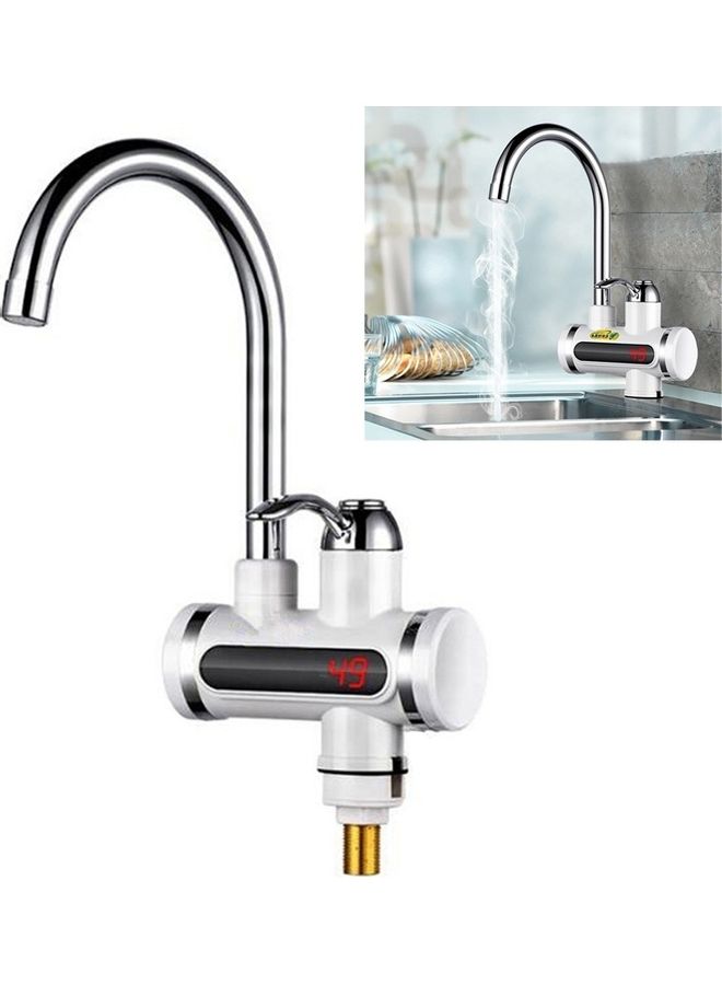Kitchen Tankless Water Heater Tap with Temperature Display Multicolour 35 x 15 x 25cm  - Image 1