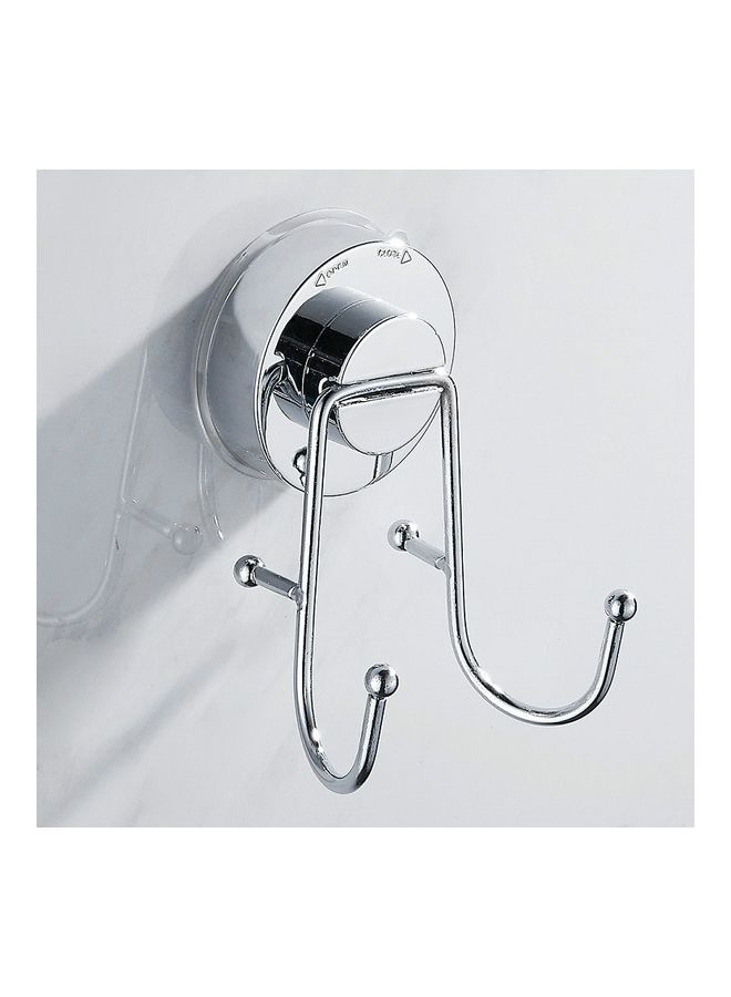 Nail-free and Punch-free Strong Sucker Double Wall Hook Multicolour 15 x 9 x 10cm - Image 2