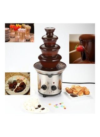 2 Pcs 4 Layers Electrical Fountain Chocolate Melt Fondue Waterfall Machine Multicolour 46 x 45 x 23cm - v1607998458/N43031557A_1
