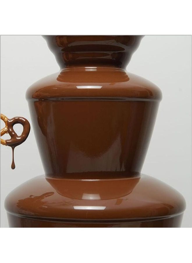 2 Pcs 4 Layers Electrical Fountain Chocolate Melt Fondue Waterfall Machine Multicolour 46 x 45 x 23cm